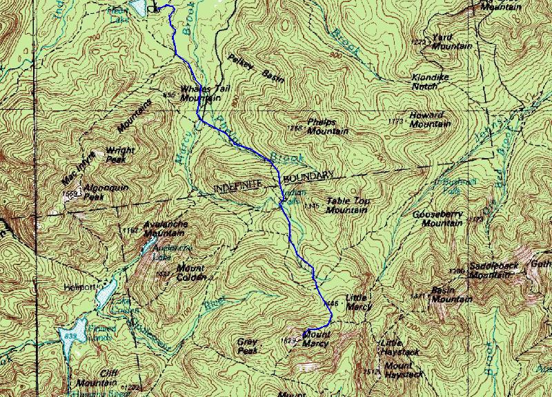 mount marcy map