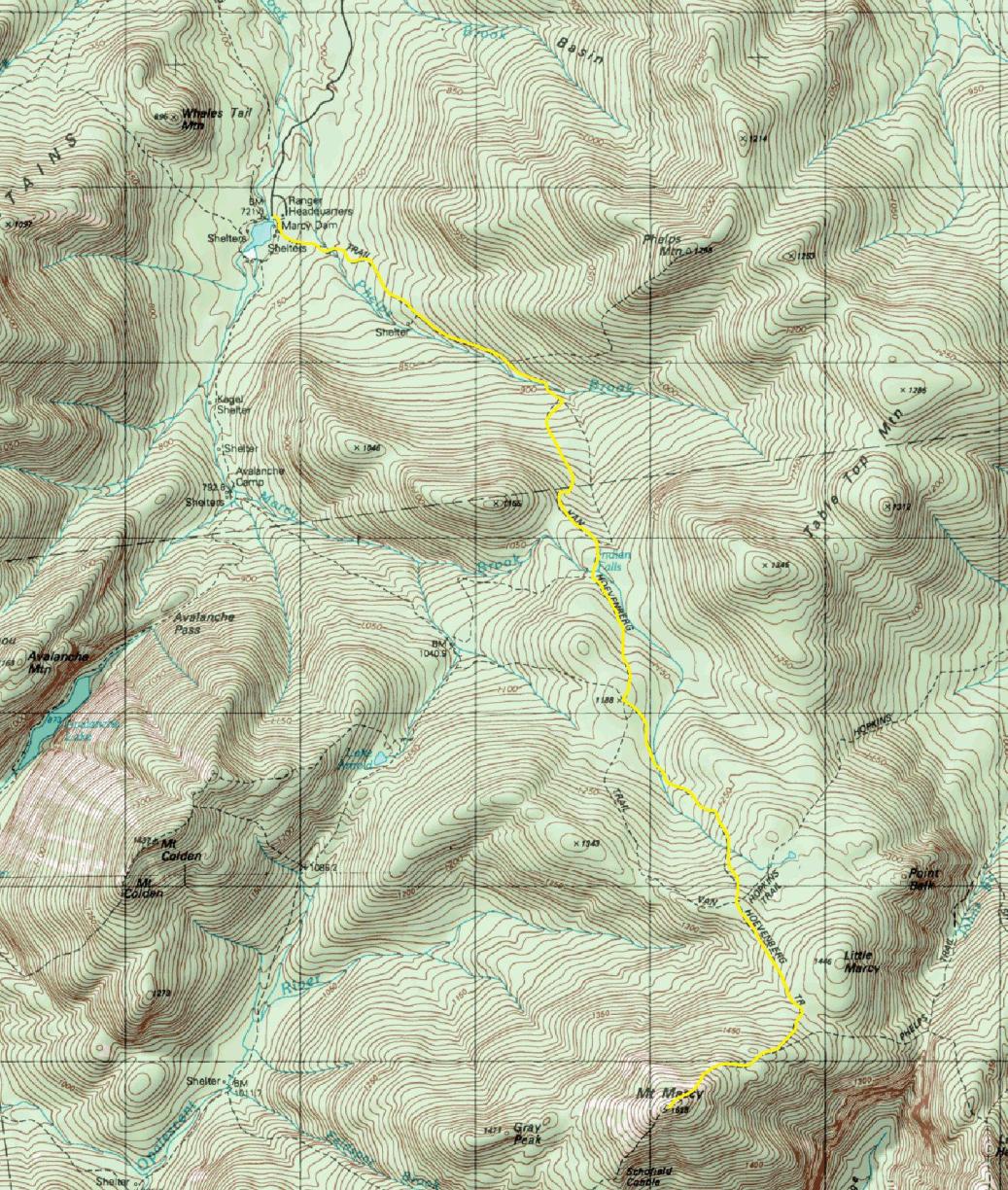 mount marcy topo map