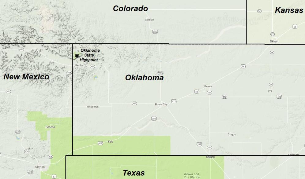 oklahoma highpoint map