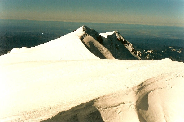 Hood summit snow in winter