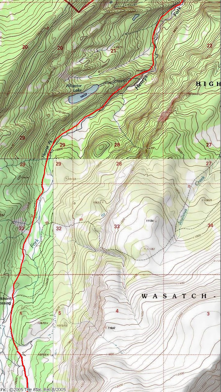Kings Peak map