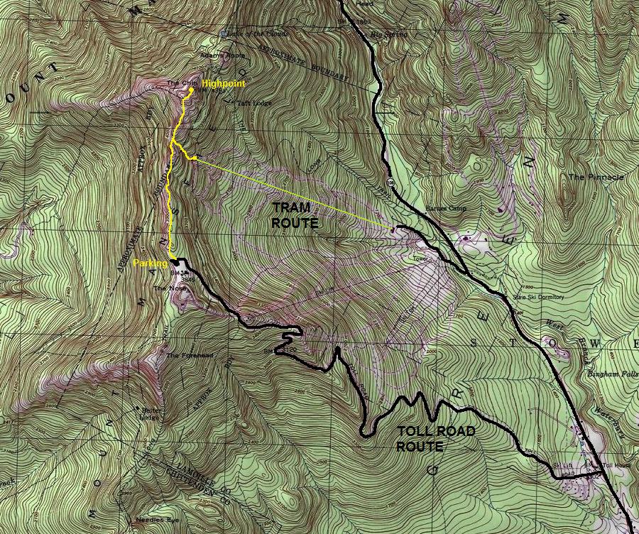 mount mansfield map