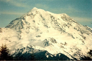 Mount Rainier from Mowich Lake entrance