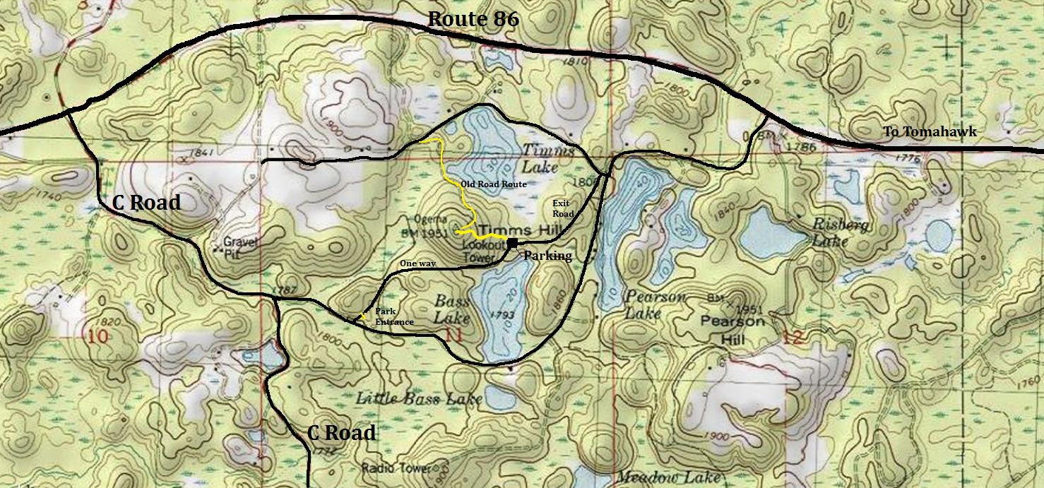 timms hill map