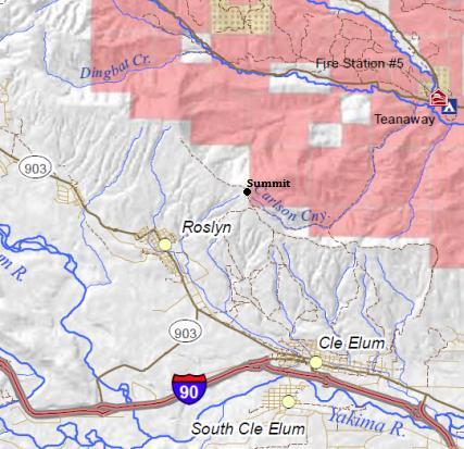 Teanaway Community Forest map