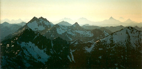 cascade sunset