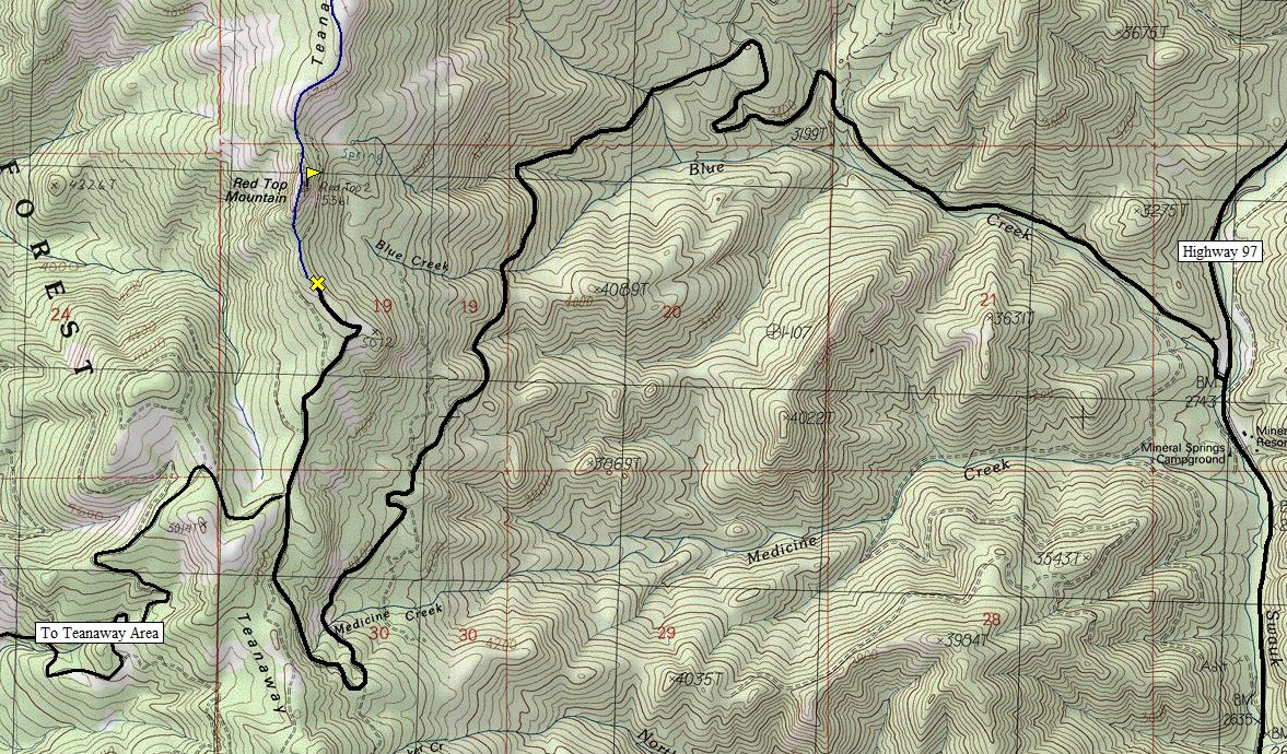 Red Top Mountain topo map