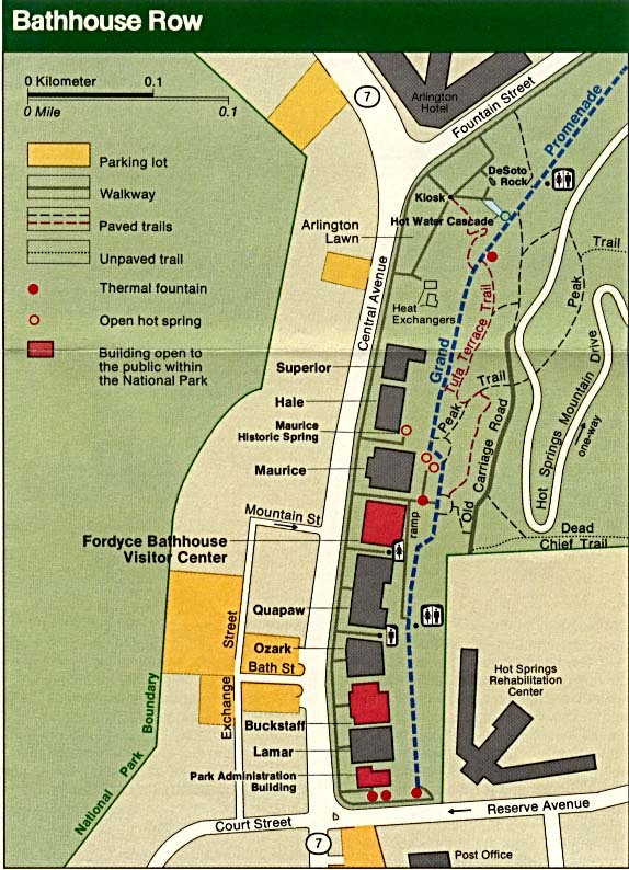 Hot Springs Map