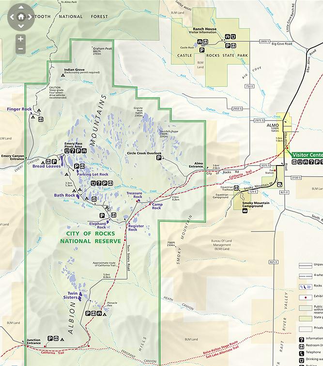 City of Rocks Map