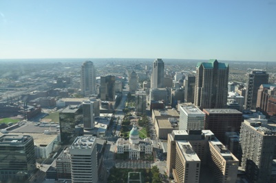 city from the Gateway Arch