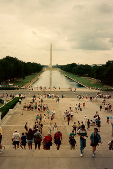 Washington Mon. from Lincoln Memorial