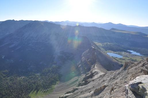 east into the Uintas