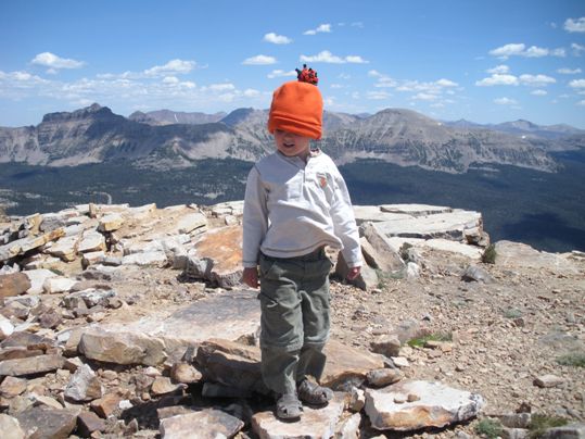 Kid on the summit