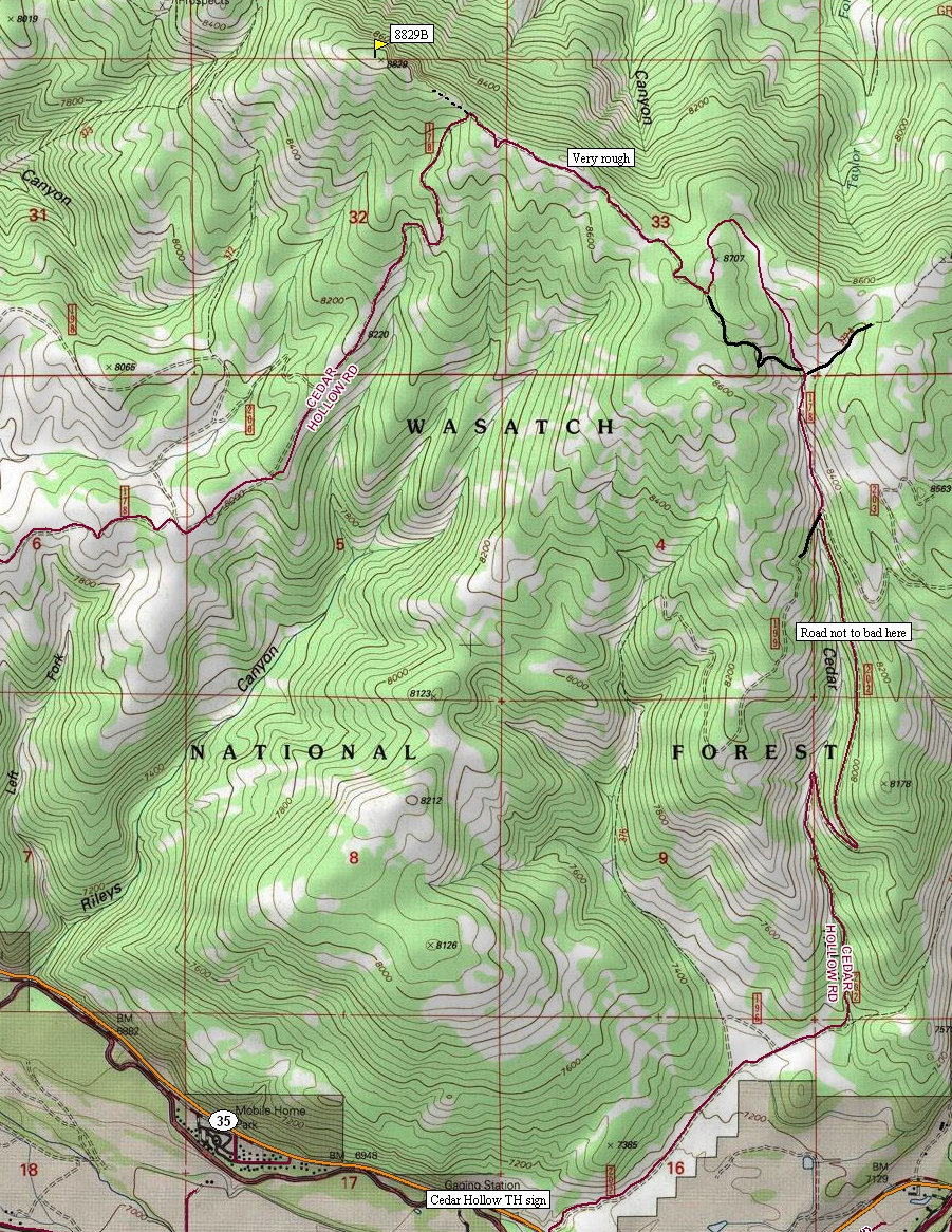 Cedar Hollow Road Map