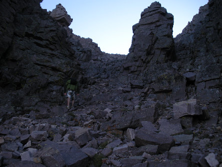 Hayden Peak gulley