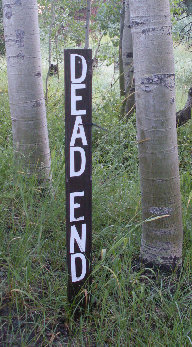 Dead end sign