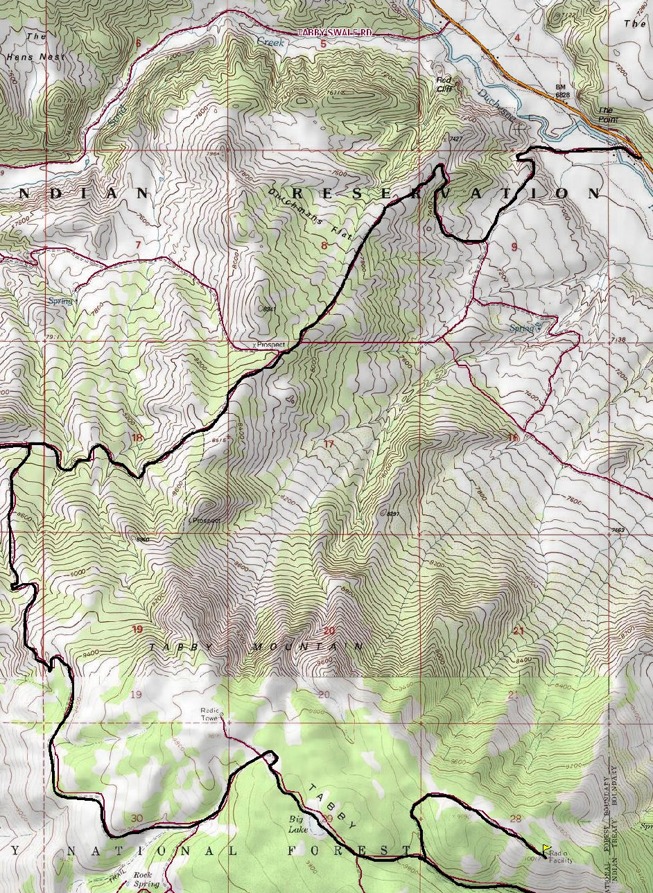 Tabby Mountain Map