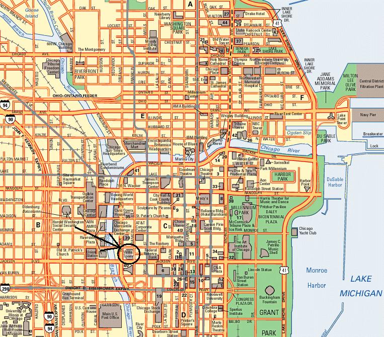 willis tower map