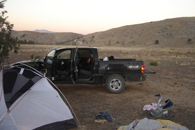 Camping below Jarvis Peak