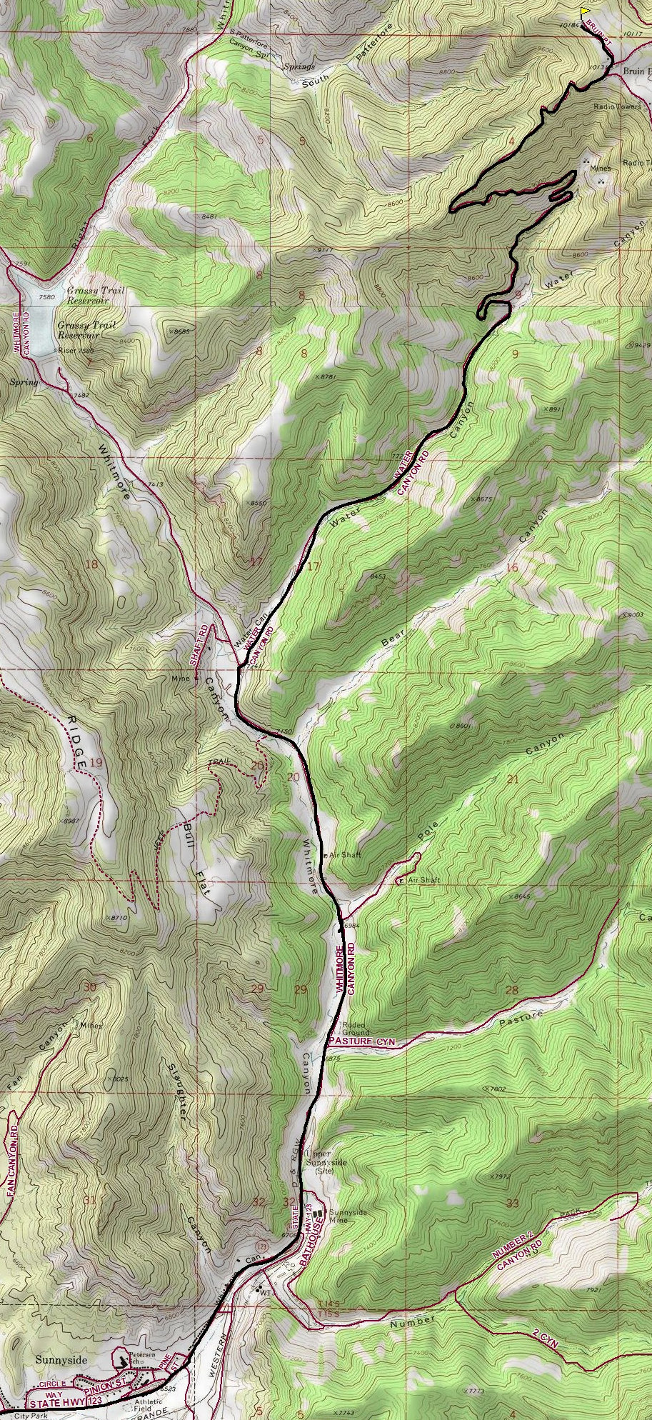 Bruin Point Map
