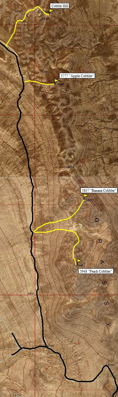 Grassy Mountains Map