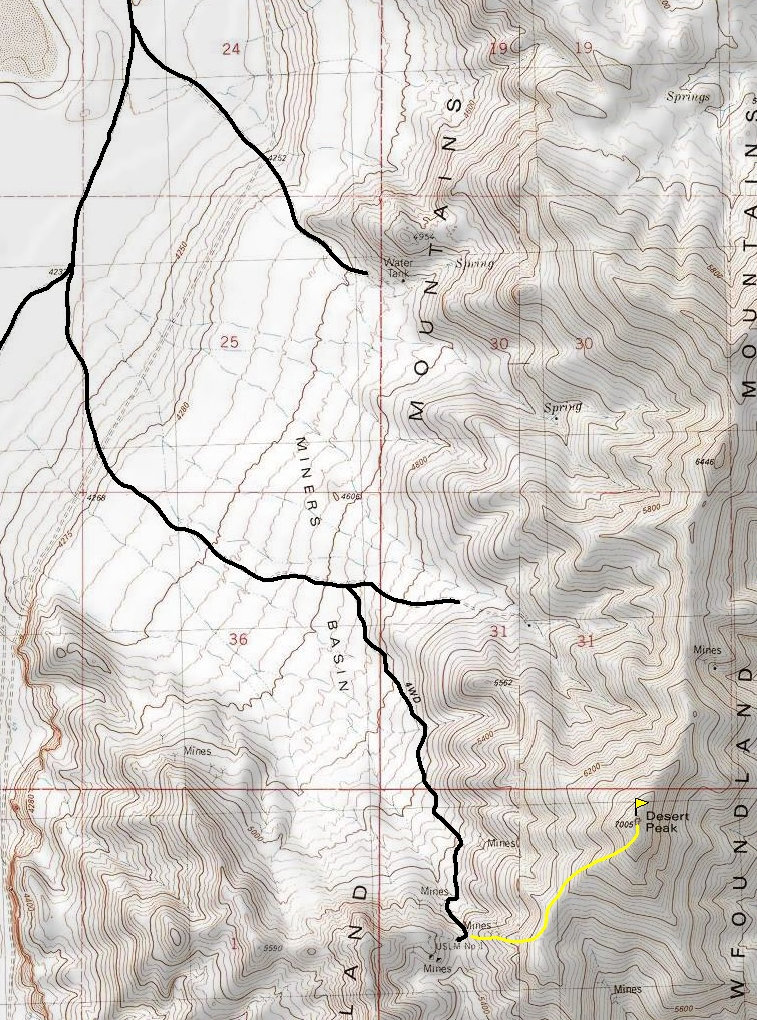 Desert Peak Map