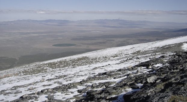 Cedar Mountians to the northwest