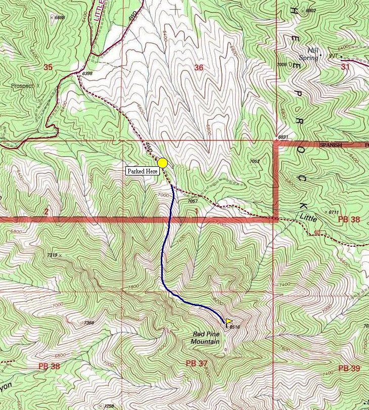 Red Pine Mountain Map