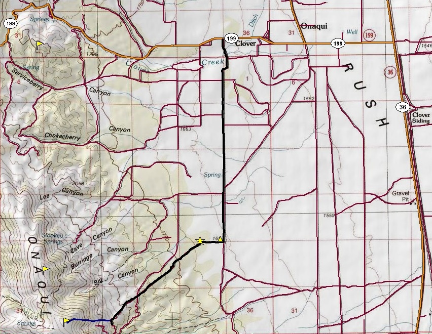 Stookey Benchmark Access Map