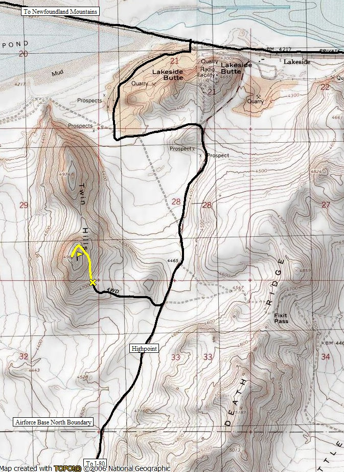 Twin Hills Map