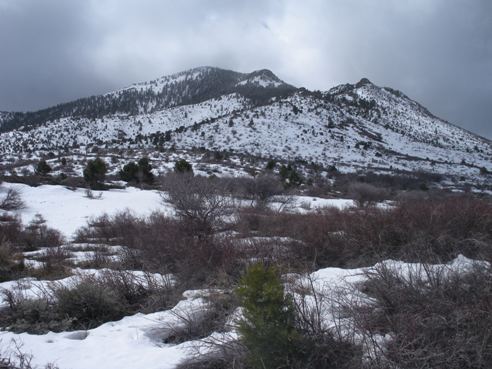 climbing Indian Peak