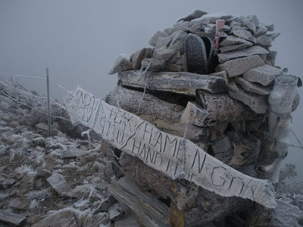 Summit register, Indian Peak