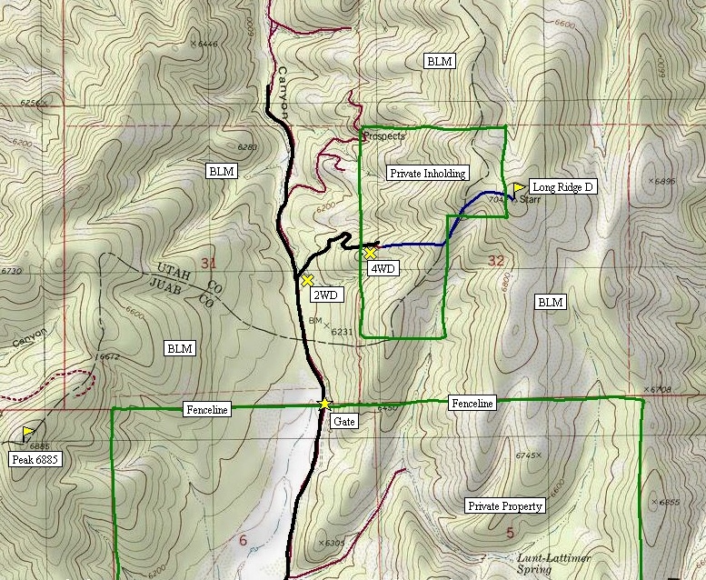 long ridge map