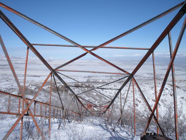 Old fallen over lookout