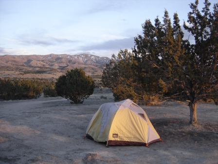 Camping at Cedar Mountain 