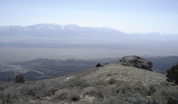 Climbing in Cedar Mtns. 