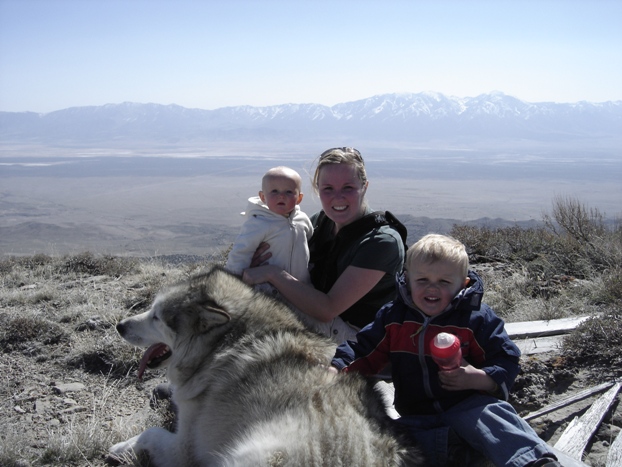 Family on Cedar Mountains