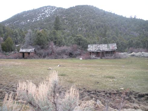 Mining town ruins