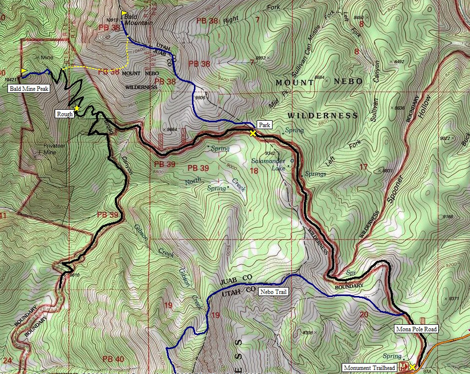 Bald Mountain Map