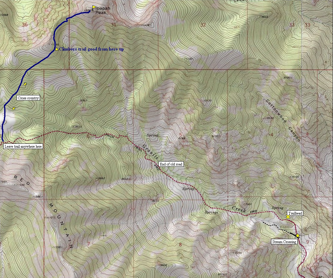 Ibapah Peak map