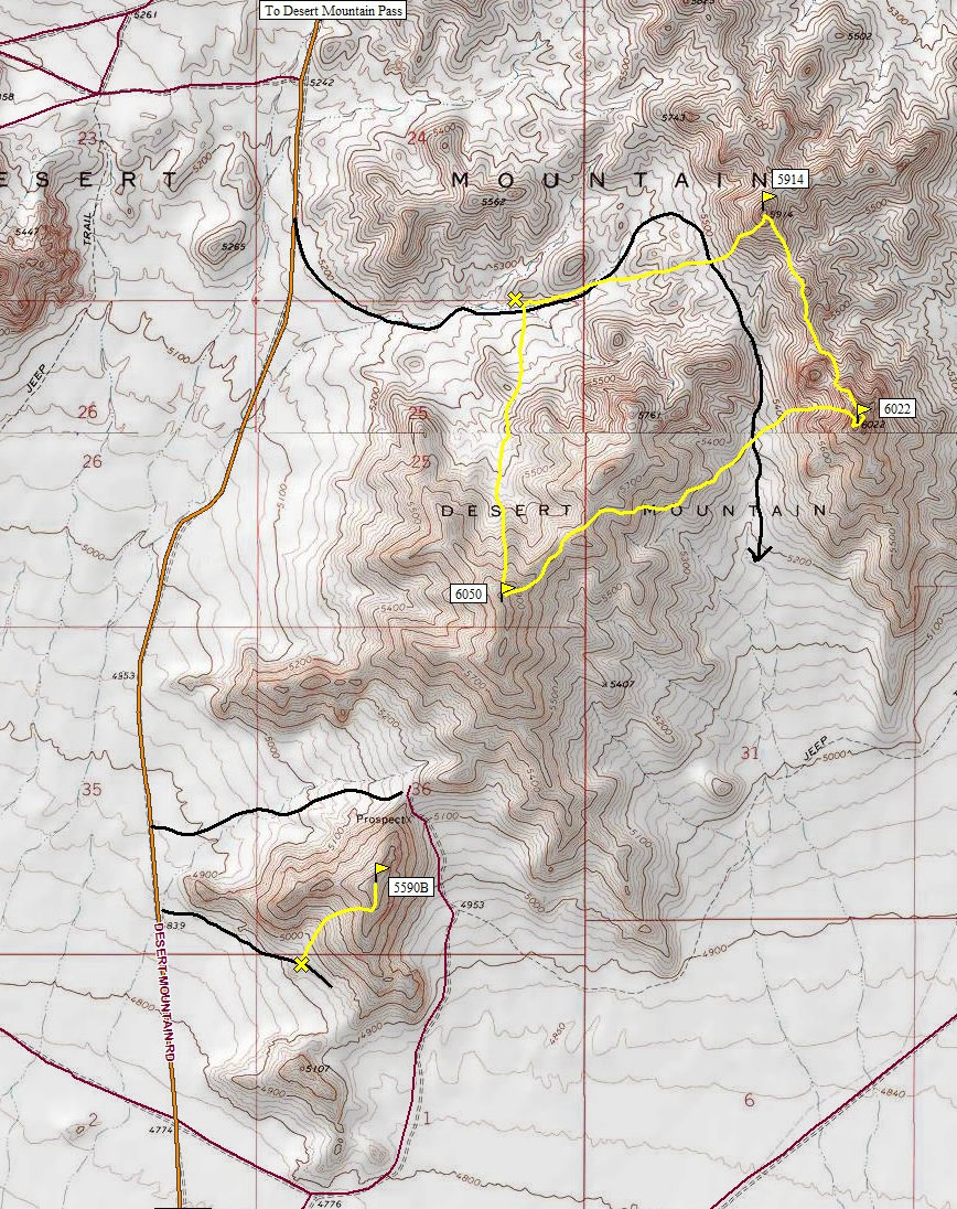 Desert Mountains Map