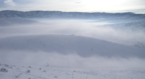 Valley fog, Deer Creek Reservoir