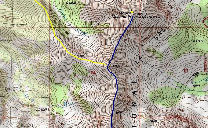 Mount Peale Map