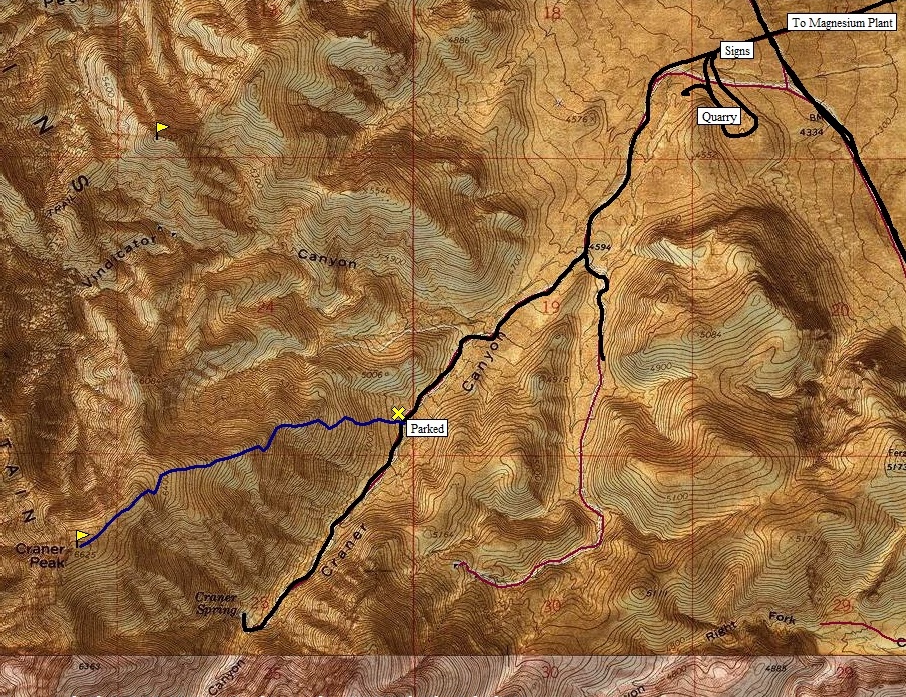Craner Peak Map