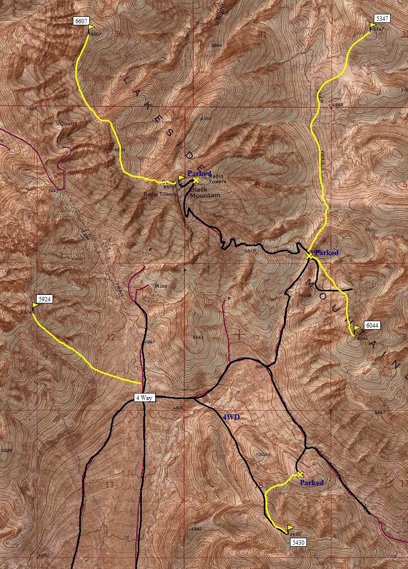 Lakeside Mountains Map