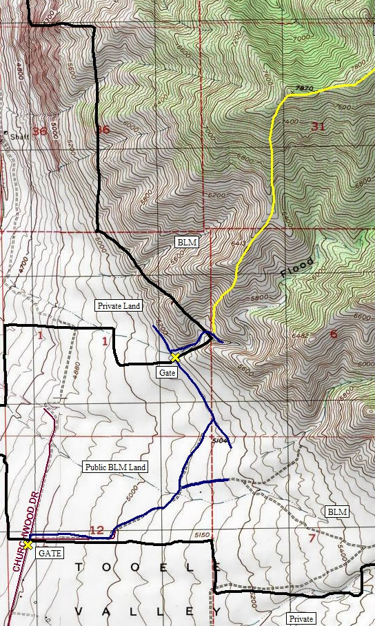 Nelson Peak Access Map