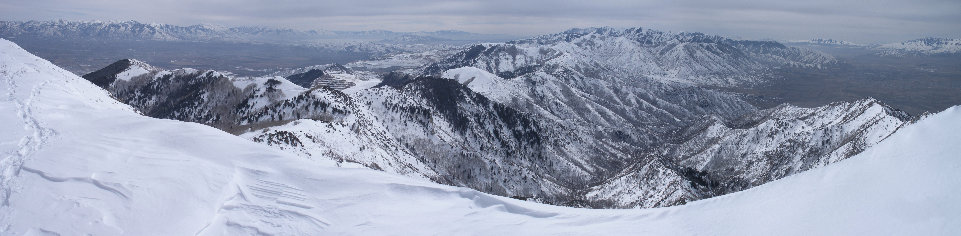 Oquirrh Range to the south