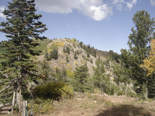 Mine Camp Peak from the parking 