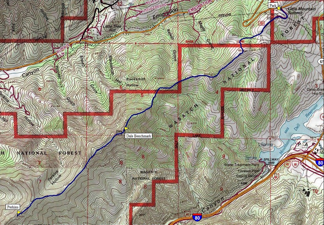 Perkins Peak Map