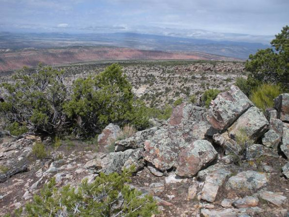 Looking east to Uintas